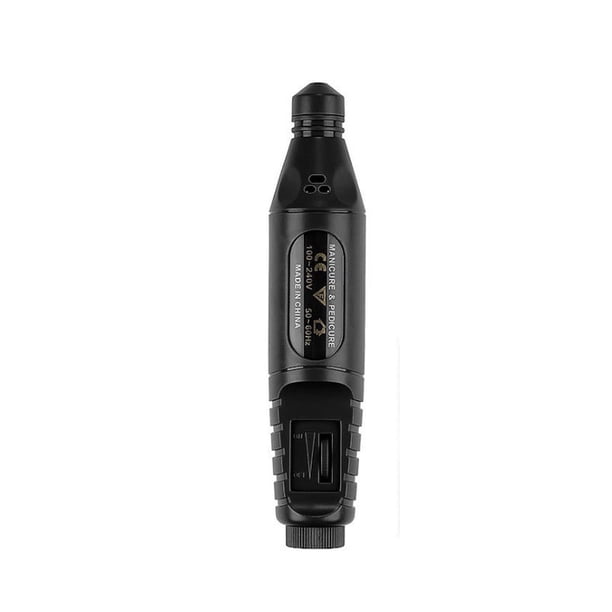 Xihbxyly Taladro de Uñas Portátil, Lijadora de Uñas con Velocidad Ajustable, Herramienta Usb Ligera para Uñas, Uso Profesional En El Hogar, Uñas Naturales y Artificiales, Incluye Cabezales de Pulido.