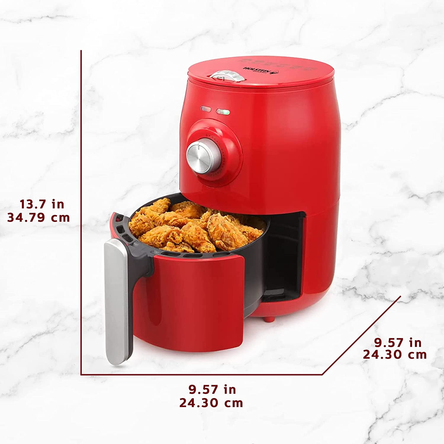 HOLSTEIN HOUSEWARES 2.1 qt. Electric Air Fryer with Rapid Air Technology  with Recipe Book Mint HH-09202003I - The Home Depot