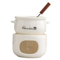 thumbnail image 1 of Taza para fondue, taza para derretir chocolate, calentador de mantequilla, regalo resistente, accesorio de cocina Blanco, 1 of 9