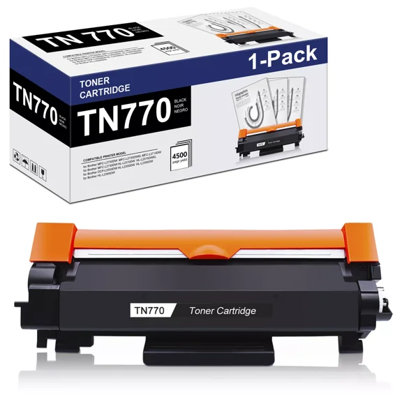 1Pc TN 770 Toner Cartridge replacement for Brother TN770 HL-L2395DW DCP-L2550DW