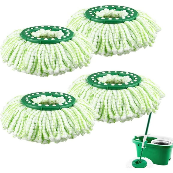 Mops Replacement for Libman Tornado Spin Mop System Moppads 4pcs