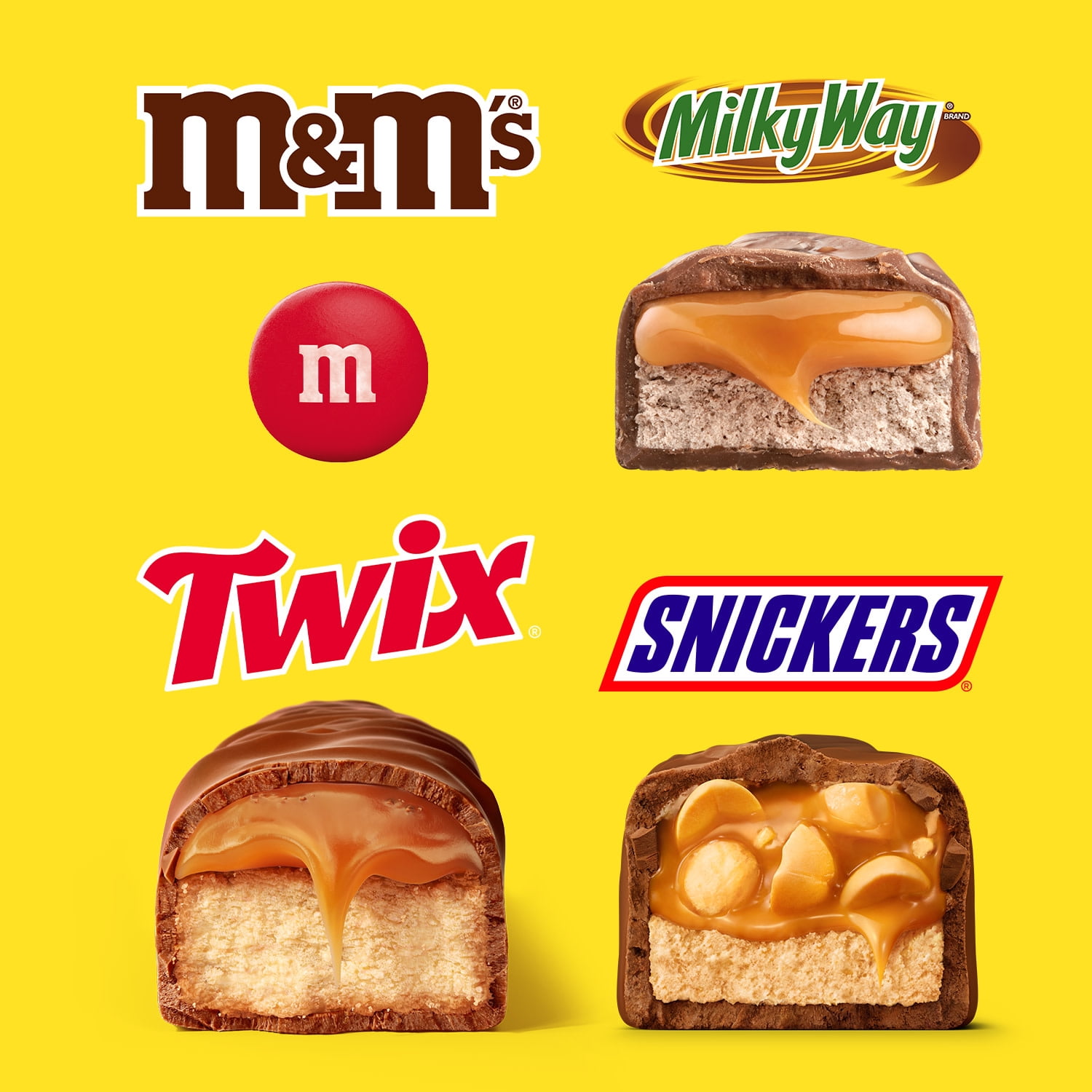 Snickers, M&M's & More Milk Chocolate Variety Bag, Party Size - 18.96 Bulk Bag