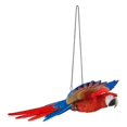 thumbnail image 2 of Estatua colgante Hi-Line Gift 87814-C en poliresina con forma de loro escarlata, 2 of 8
