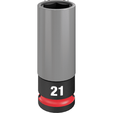 Milwaukee Tool SHOCKWAVE Impact Duty 1/2 Drive 21MM Metric Lug Nut Wheel Socket