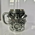 thumbnail image 5 of V6 Engine Personalized Engines Stainless Steel 3D Coffee Mug For Car Lovers For Car Fans,Engines Stainless Steel Cup,Personalized V6 Stainless Steel Coffee Mug, 5 of 5