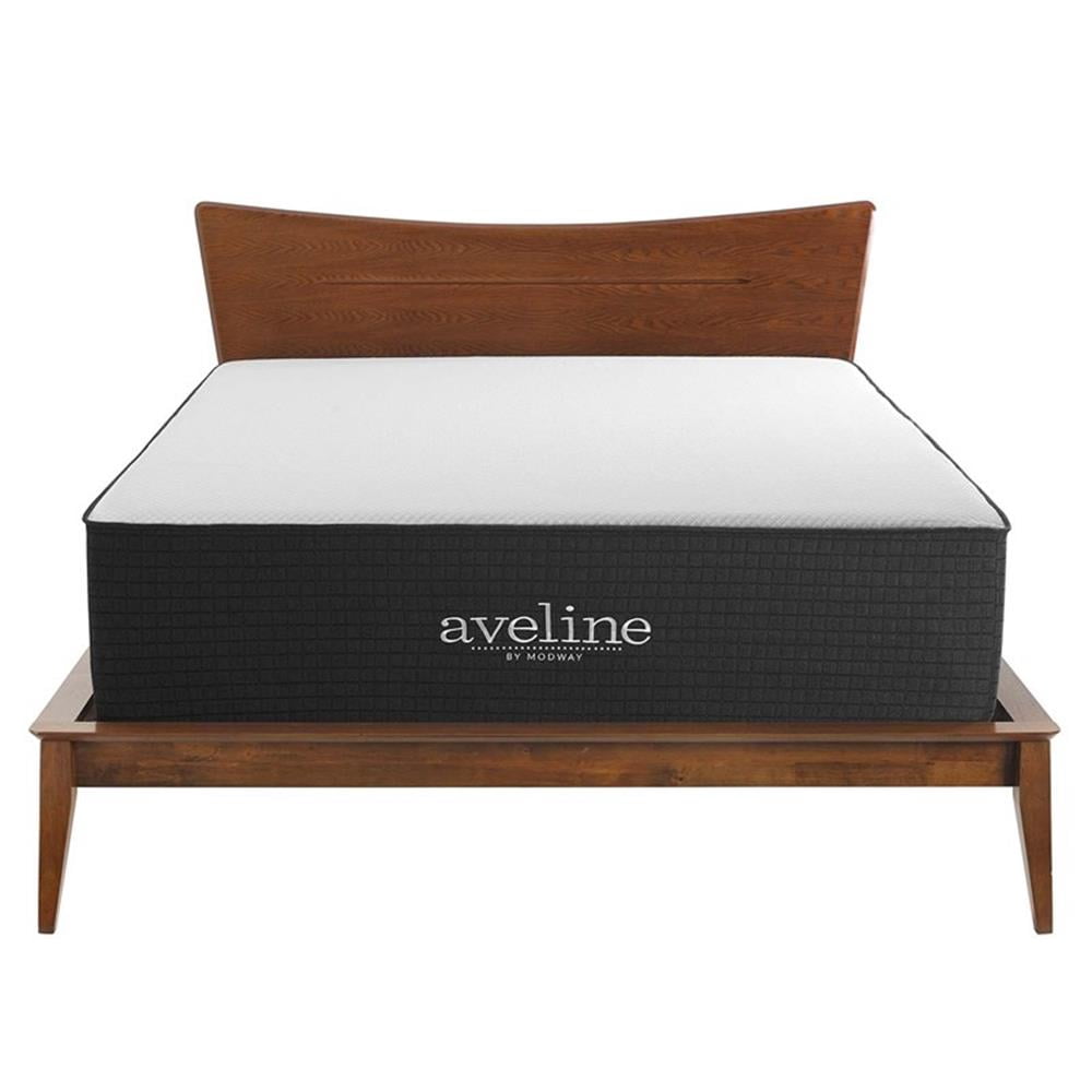 Bowery Hill Contemporary 16" Memory Foam Queen Mattress in White