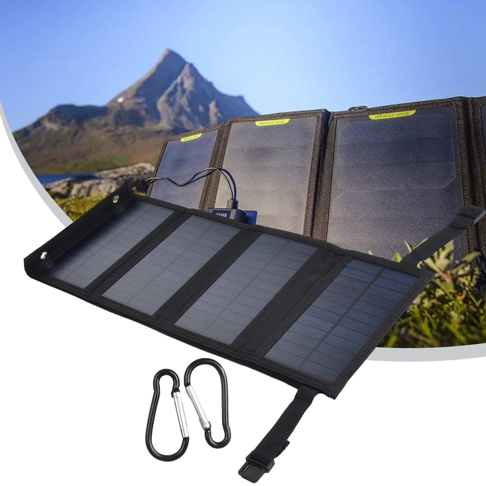 Waterproof Foldable Solar Panel Charger for Outdoor Activities 20W Power Output