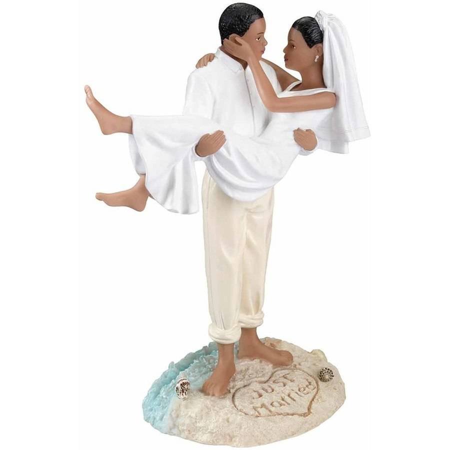 Lillian Rose Beach Wedding Figurine, African American