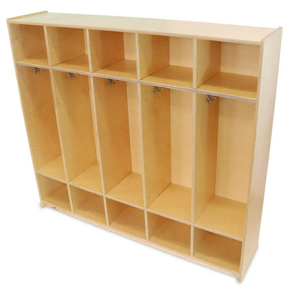 Whitney Brothers Five Section Coat Locker