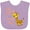 Lavender, variant on Inktastic My Papa Loves Me Cute Giraffe Boys or Girls Baby Bib