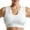 White, variant on Bras for Women Racerback High Impact Ribbed Bralettes Comfy Sports Wireless Activewear Jogger Bras