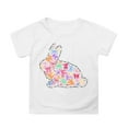 thumbnail image 1 of Camisoles avec Soutien-Gorge, T-Shirts d'Été pour Enfants, Manches Pétales, Col Rond, Couleur Unie, 1 of 4