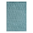 thumbnail image 3 of Unique Loom Outdoor Trellis Textured Collection Area Rug - Spatial (4' x 6' Rectangle Aqua/Ivory), 3 of 7