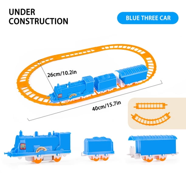 Coche de tren montado creativo, coche de tren eléctrico, juguete educativo Diy para niños Wmkox8yii shdjk1110