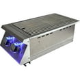 thumbnail image 2 of RCS Premier Series Built-In Natural Gas Double Side Burner W/ Blue LED Lights - RJCSSBL, 2 of 2