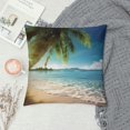 thumbnail image 2 of Pratyus Palm Tree Pillow Cushion Covers for Sofa Couch Home Decor, Summer Pillowcase 1PC 24x24in, 2 of 5