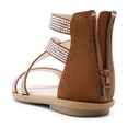 thumbnail image 5 of DREAM PAIRS Girls Gladiator Sandals with Zipper Strappy Sandals Toddler/Little Kid/Big Kid, 5 of 6
