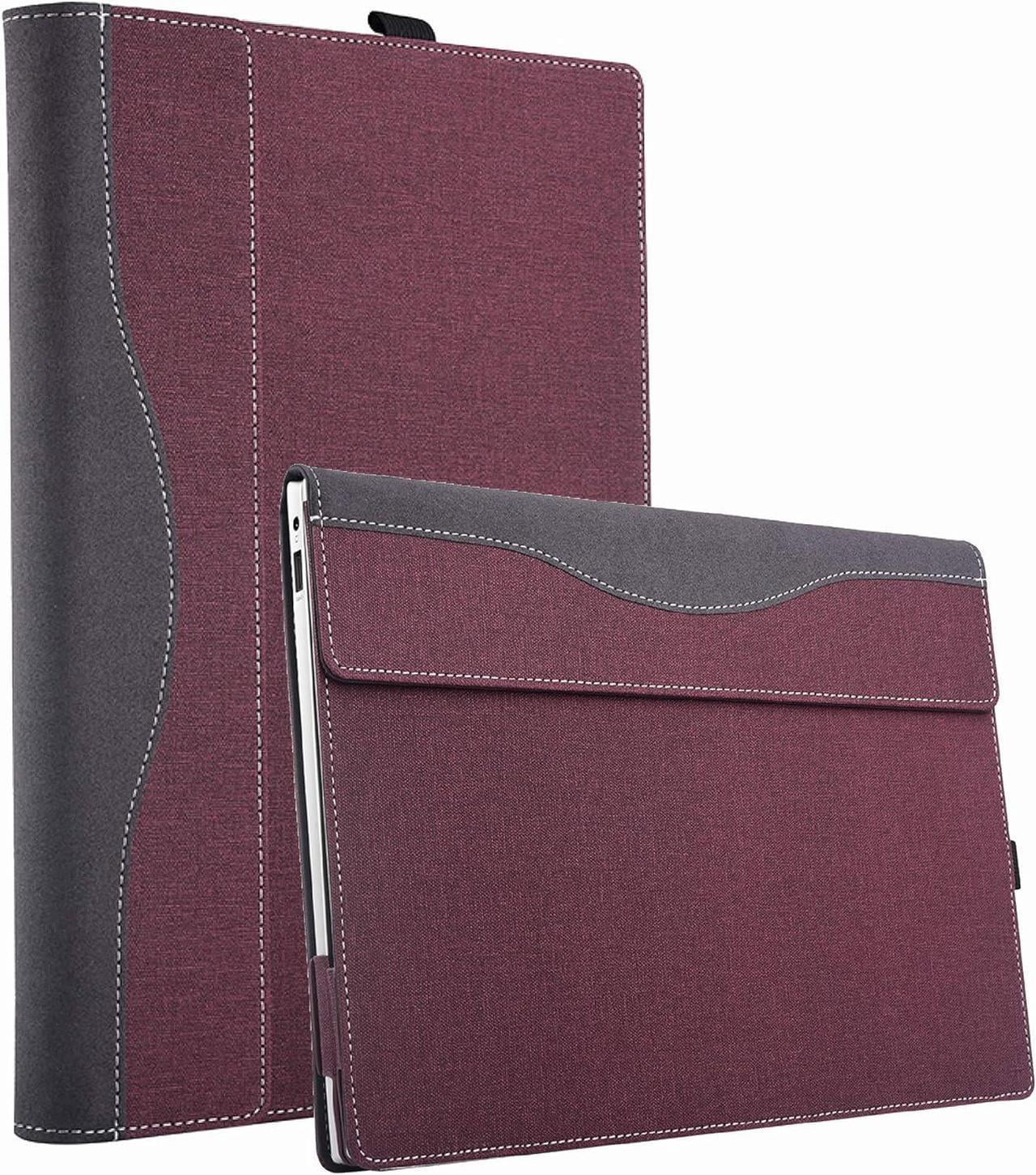 Protective Case Cover for Hp Pavilion X360 Convertible 14-dy Laptop 14t-ek 14-ek 2-in-1 [Not Other Models] Notebook Sleeve Computer Bag Protective PU Leather Shell