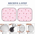 thumbnail image 5 of Kdxio Hand Drawn Strawberry Print 2-Piece Sun Shade Front Windshield - Foldable Car Front Window Sunshades for Most Sedans SUV Truck, 5 of 6