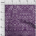 thumbnail image 1 of oneOone Cotton Cambric Purple Fabric Abstract Block Craft Projects Decor Fabric Printed By The Yard 56 Inch Wide, 1 of 4