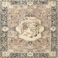thumbnail image 1 of Ahgly Company Machine Washable Indoor Square Traditional Dark Almond Brown Area Rugs, 6' Square, 1 of 7