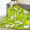 thumbnail image 6 of Vsdgher Green Apple Ultra-Soft Micro flannel Blanket Throw Blankets for Couch Sofa, Bed (4 sizes)-60"x50", 6 of 7