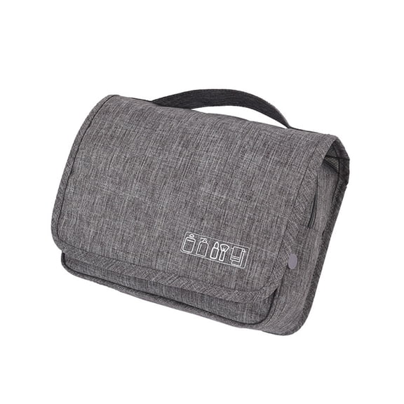 Men's Toiletry Bag for Hanging Women's Wash Bag Water-Repellent Travel Toiletry Bag for Men Children Hand Luggage Cosmetic Bag for Bathroom Holiday and Sports, gray