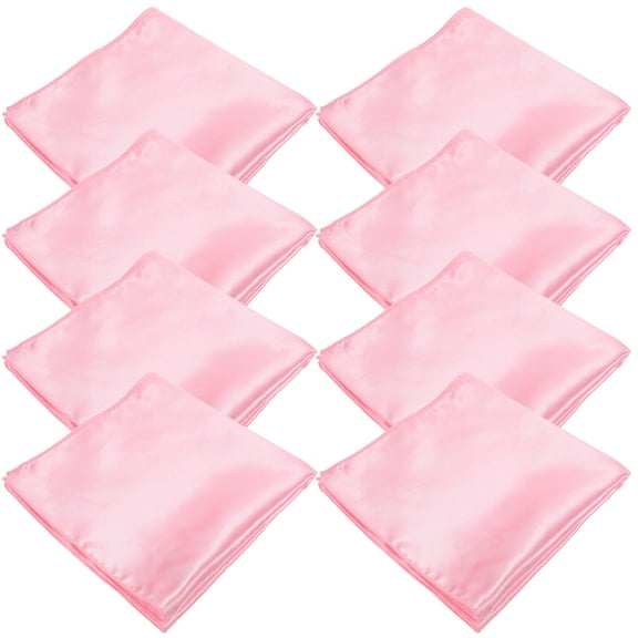 WynBing 8pcs Cloth Napkins Soft Washable Dinner Napkins Party Satin Napkins Water Absorption Napkins