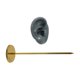 thumbnail image 5 of Expositor de pendientes, organizador de pendientes, soporte para pendientes con forma de oreja, decoración de escritorio Gris derecho, 5 of 9