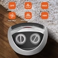 thumbnail image 3 of WAA Small Electric Space Heater Ceramic Space Heater,Portable Heater Fan for Office with Adjustable Thermostat and Overheat Protection ETL Listed for Kitchen, 750W/1500W Silver, 3 of 7