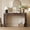Espresso, variant on YWEN 55" Sofa Table with Oval Top and 2 Drawers, Entryway Console Table with Fluted Design for Hallway,Foyer,Entry and Living Room