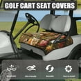 thumbnail image 3 of Yuyamidu Hummingbird Golf Cart Seat Covers Retro Flowers Club Car Seat Towel Blanket Sports Cart Seat Cushion Covers Universal Fit for Club Car Other 2-Seat Golf Carts, 3 of 7
