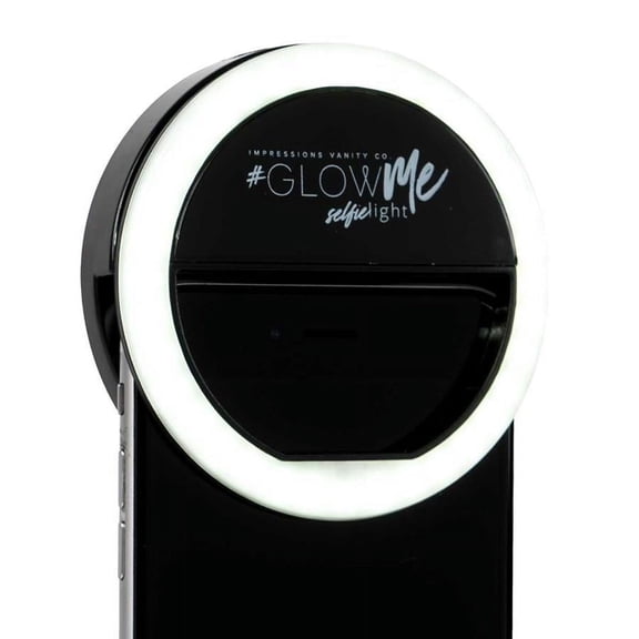 Impressions Vanity GlowMe 1.0 LED Selfie Ring Light for Smartphones (Black)