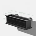 thumbnail image 4 of Veradek Brixton Railing Window Box 36" Plastic Planter - Black, 4 of 14