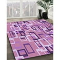 thumbnail image 2 of Ahgly Company Indoor Round Patterned Orchid Purple Area Rugs, 8' Round, 2 of 6