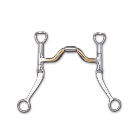 Myler Flat Shank with Cyprium Medium Wide Ported Barrel MB 33 5" Mouth
