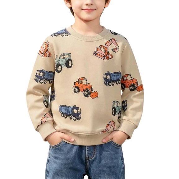 Asxite Toddler Tops Long Sleeve Sweatshirt Casual Loose Print Fall Winter 1-7 Y