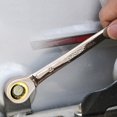 thumbnail image 4 of 1Pc Key Wrench Flexible Golden Ratchet Wrenches Torque Universal Spanners for Car Repair Tools Metric Hand Tool 8MM, 4 of 6