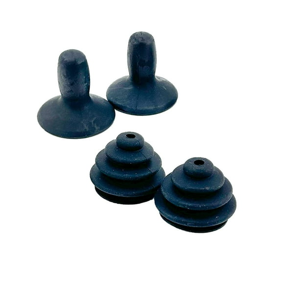 AlveyTech Joystick Knob & Rubber Boot for PG Drives Joystick Controllers VSI, VR2, GC, Remote Plus, & Q-Logic - Electric Mobility Power Chairs & Wheelchair Control, Universal Parts (2 Knobs & 2 Boots)