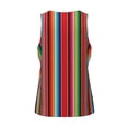 thumbnail image 5 of Xecao Mexican Serape Blanket Stripes Men's Tank Top Workout Quick Dry Sleeveless Gym Jogging Muscle Shirts Summer Swim Beach Tops, 5 of 9