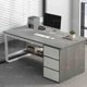 thumbnail image 5 of Drawers Storage Office Desk Standing Writing Living Room Student Computer Desks Black Setup Escritorios De Ordenador Furniture My Lux Decor Round, 5 of 24