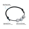 thumbnail image 4 of Uxcell Pulseras de Voleibol, 20 Pcs Regalos de Voleibol Pulseras Ajustables Negro Blanco, 4 of 6