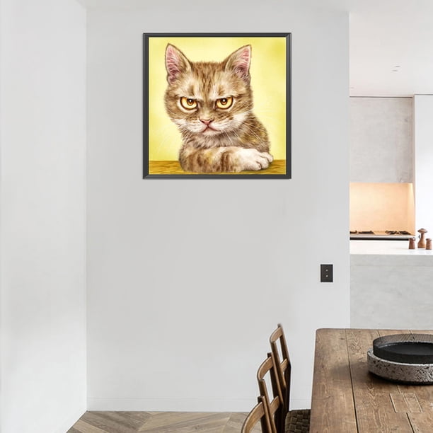 Cuadros Decorativos 5D diamante pintura DIY lindo gato completo redondo taladro mosaico imagen decoración del hogar Ndcxsfigh Nuevos Originales
