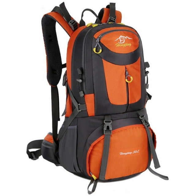 Sac à Dos de Randonnée Léger et Imperméable 50L pour Hommes et Femmes - Sac à Dos de Voyage Grande Capacité 55x32x20cm pour Camping, Randonnée, Aventures en Plein Air - Sac de Jour en Nylon Polyester 2.16lb avec Respirant