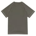 thumbnail image 6 of FORMRS Boys Rash Guard Short Sleeves Swim Shirt Quick Dry UPF 50+ Sun Protection, Sizes 3-12T, Beige Geometric, 6 of 6