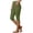 Green, variant on Bloomae Capri Leggings for Women Side Slit Plus Size Tummy Control Knee Length Capris No Pockets High Waisted Yoga Athletic Workout Tights