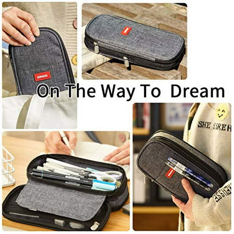 Buy EASTHILL Big Capacity Pencil Pen Case Office College School Large  Storage High Capacity Bag Pouch Holder Box Organizer Blue New Arrival  Online at desertcartINDIA