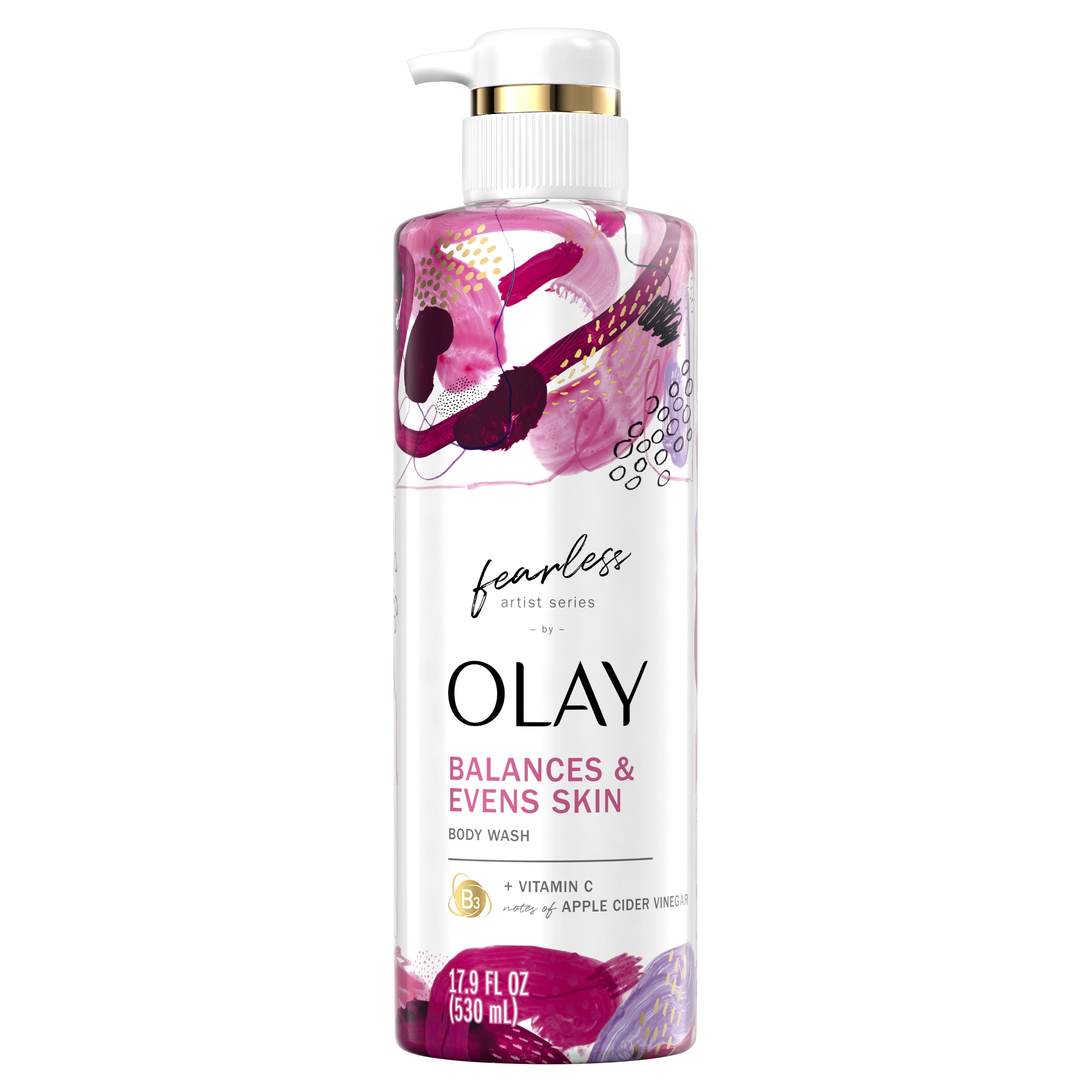 Olay Fearless Artist Series Skin Balancing Body Wash with Vitamin C and