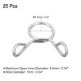thumbnail image 2 of 25 Pcs Fuel Line Hose Tubing Spring Clips 7.5mm Water Pipe Spring Clip Clamps for Motorcycle Scooter ATV, 2 of 6