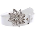thumbnail image 2 of 1 1/2" Women's Snap On Rhinestone Floral Fashion Belt Multi-Color Options, 2 of 3